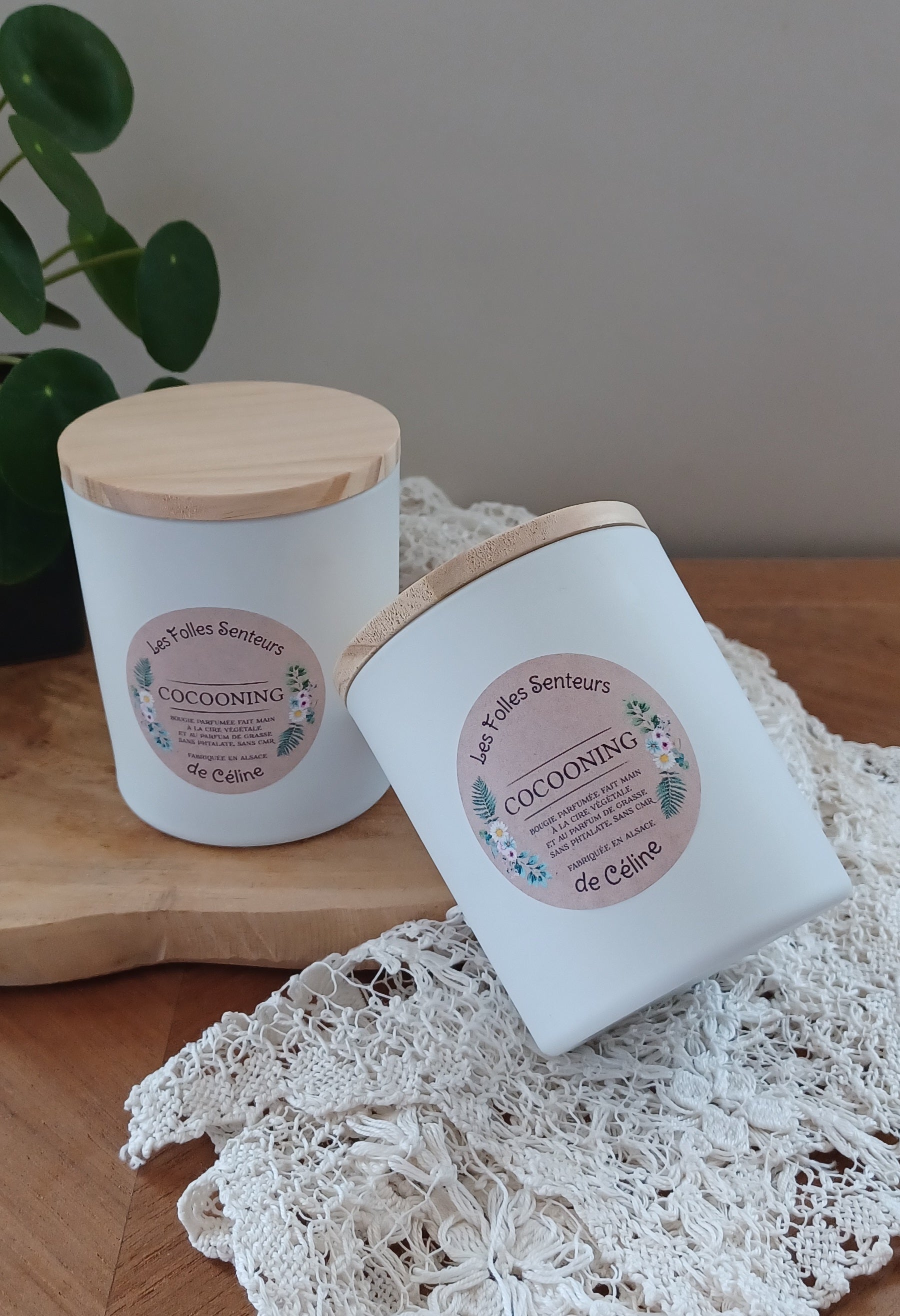 Bougie Cocooning à la cire de colza et aux notes de fleur de coton et de jasmin