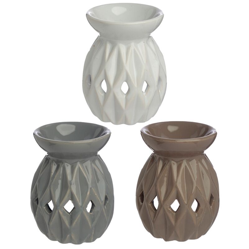 brûle-parfum Hestia en 3 coloris : blanc, taupe, gris