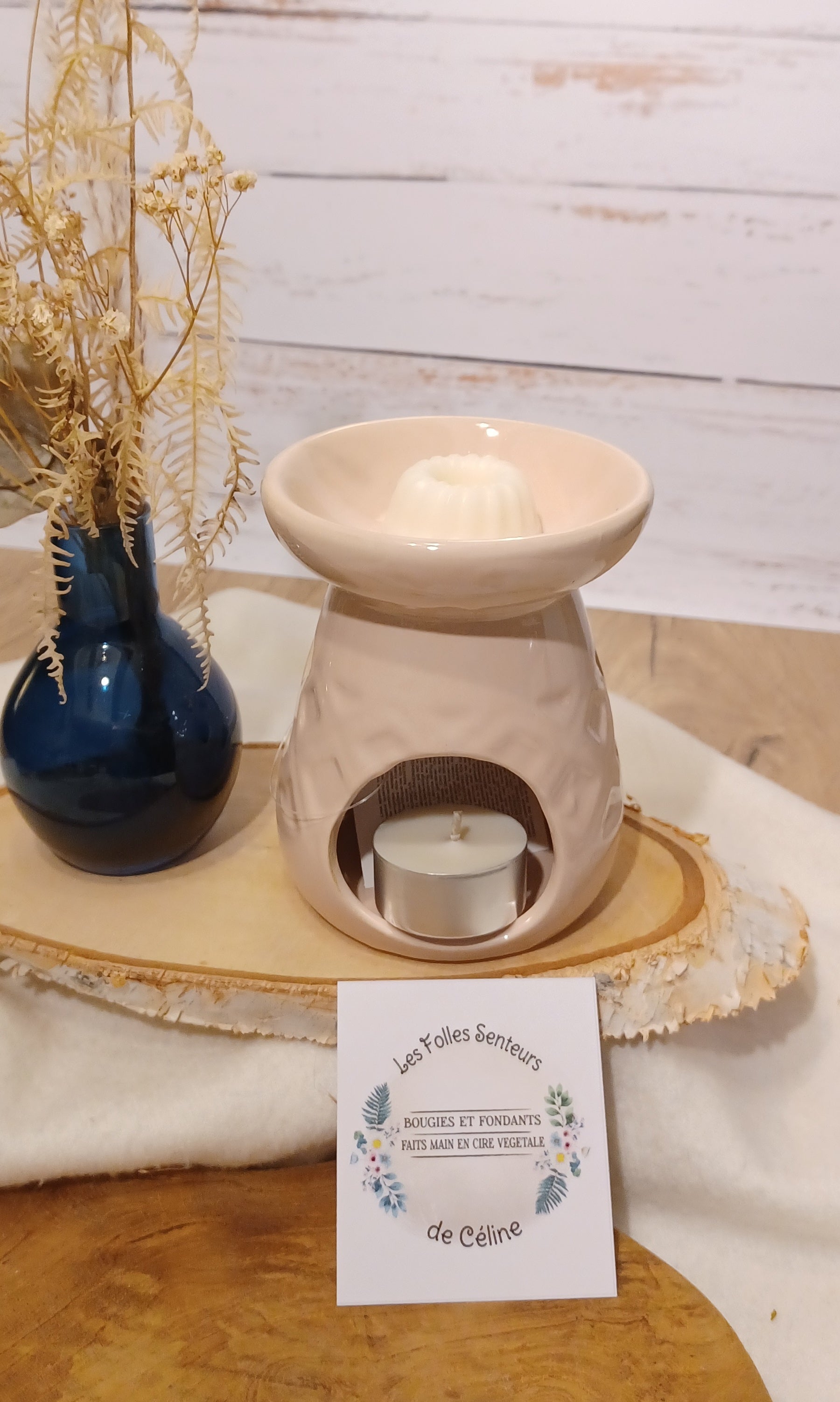 brûle-parfum Séléné rose nude