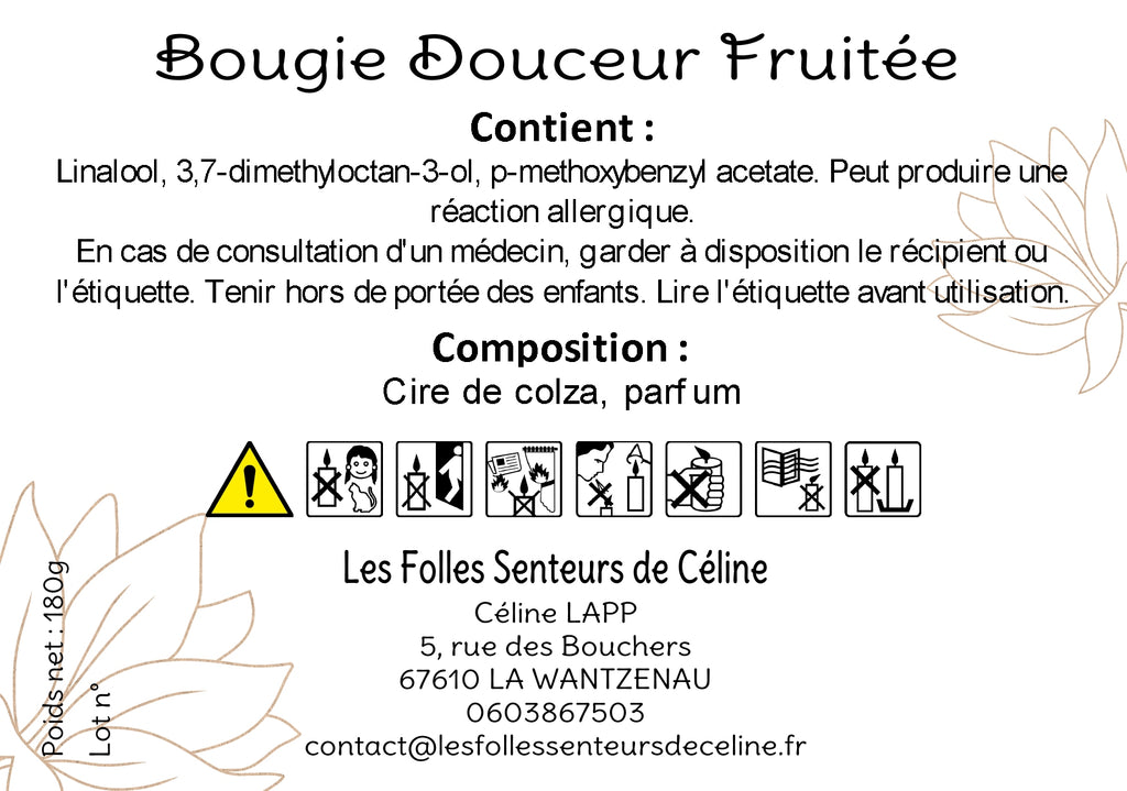Bougie Douceur Fruitée