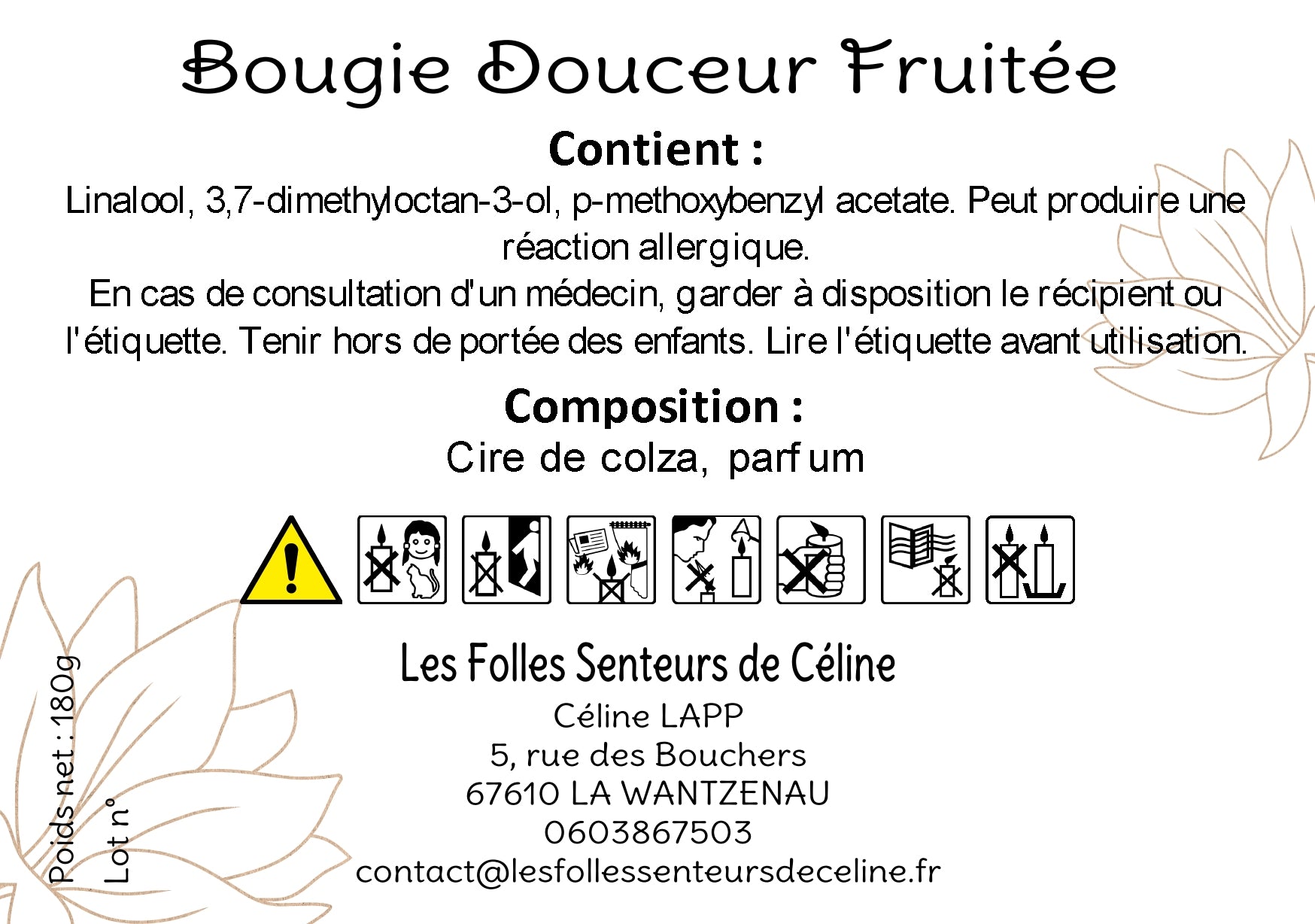 Bougie Douceur Fruitée
