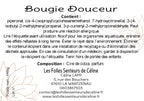 Étiquette CLP bougie Douceur