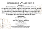 Étiquette CLP bougie Mystère