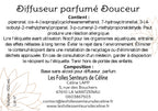 Étiquette CLP diffuseur de parfum Douceur
