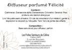 Étiquette CLP diffuseur de parfum Félicité