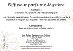 Étiquette CLP diffuseur de parfum Mystère