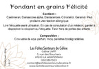 Étiquette CLP fondant en grains Félicité