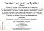 Étiquette CLP fondants en grains Mystère