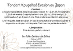 Etiquette CLP fondant Evasion au Japon