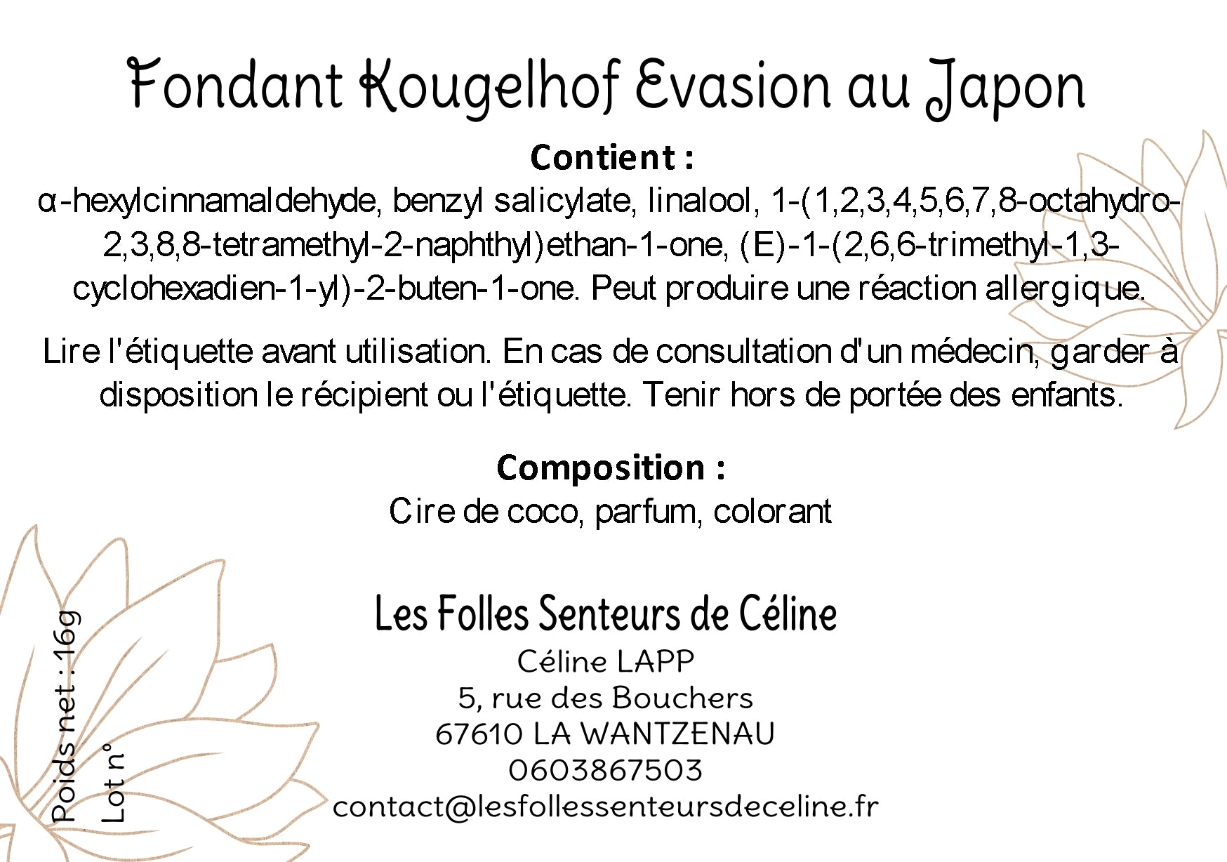 Fondant kougelhof Evasion au Japon