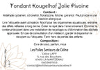 Etiquette CLP fondant Jolie Pivoine