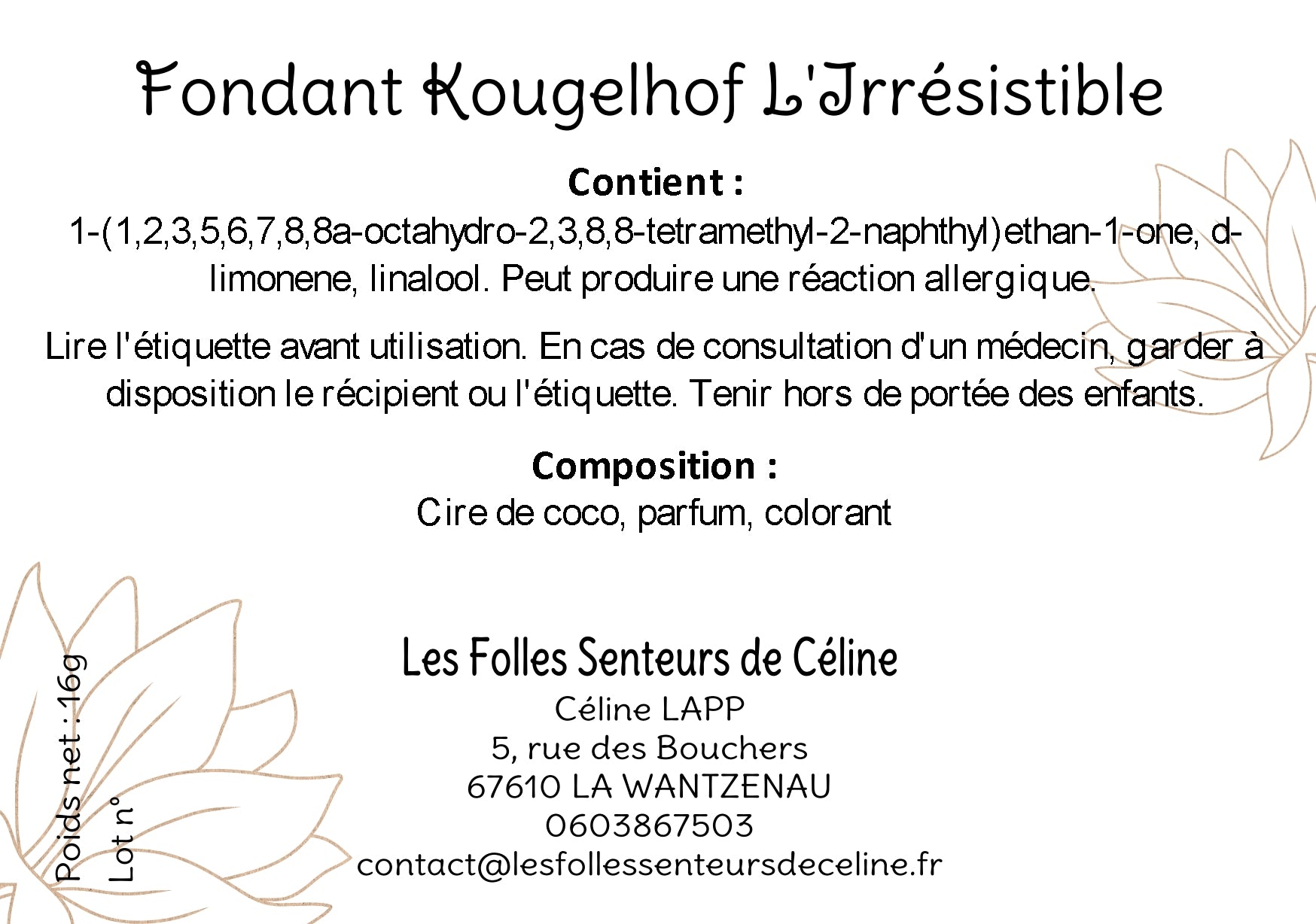 Fondant kougelhof L'Irrésistible