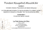 Étiquette CLP fondant Moustik'Air