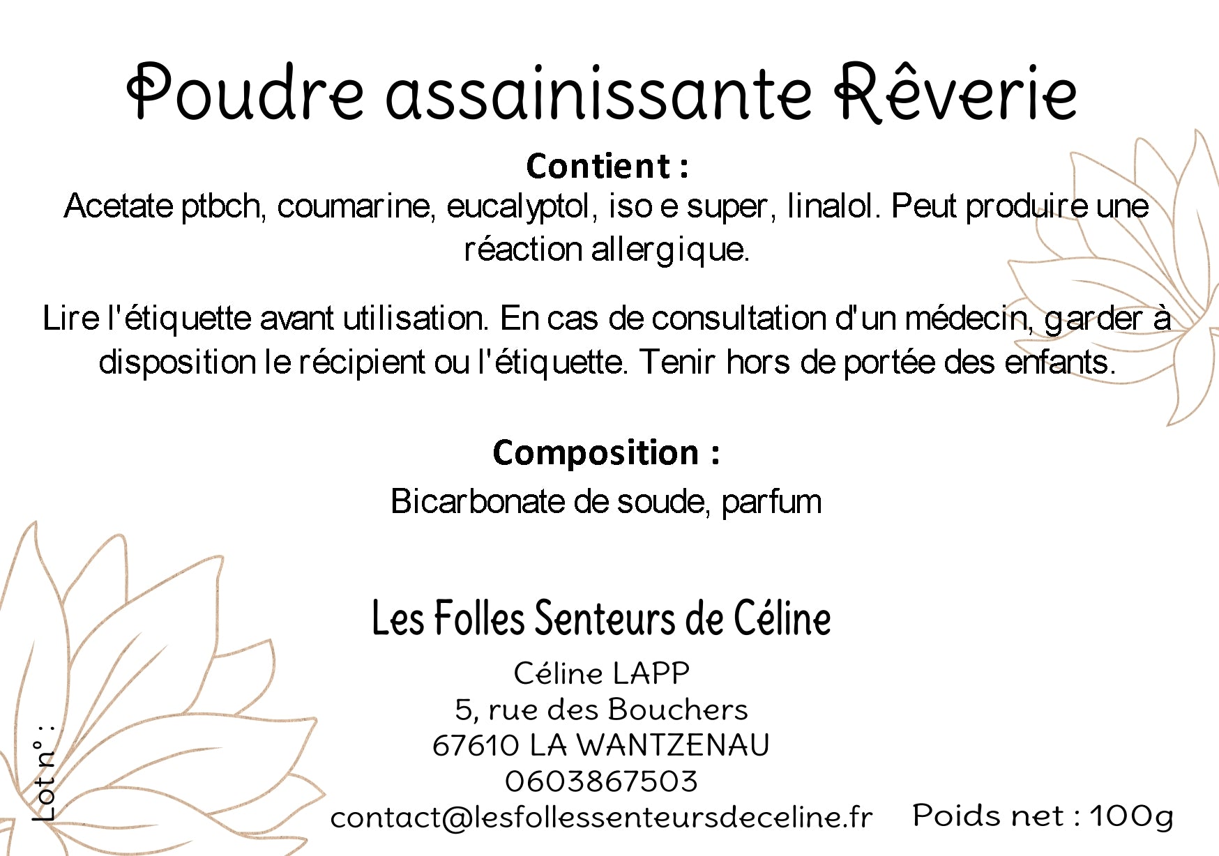 Étiquette CLP avec conseils de prudence