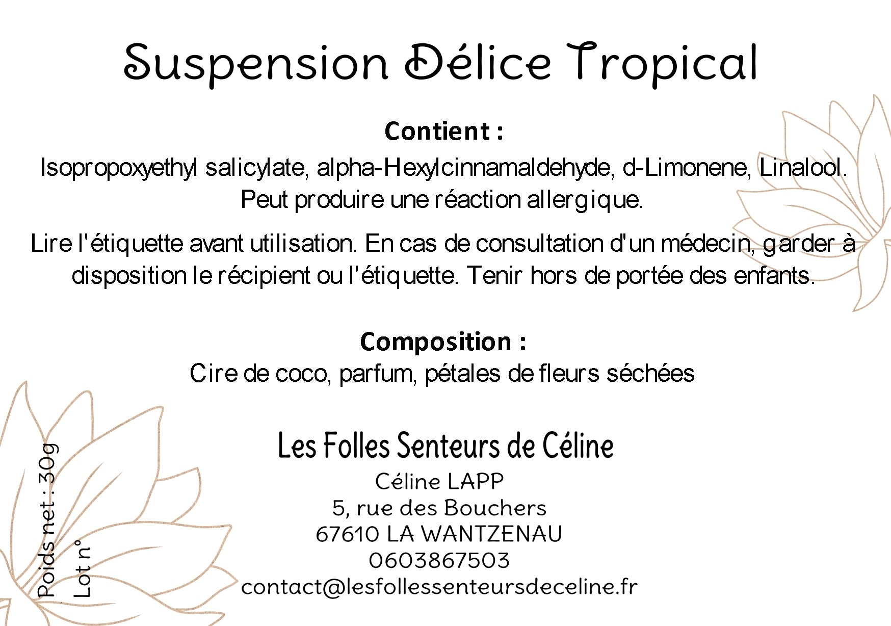 Suspension Délice Tropical