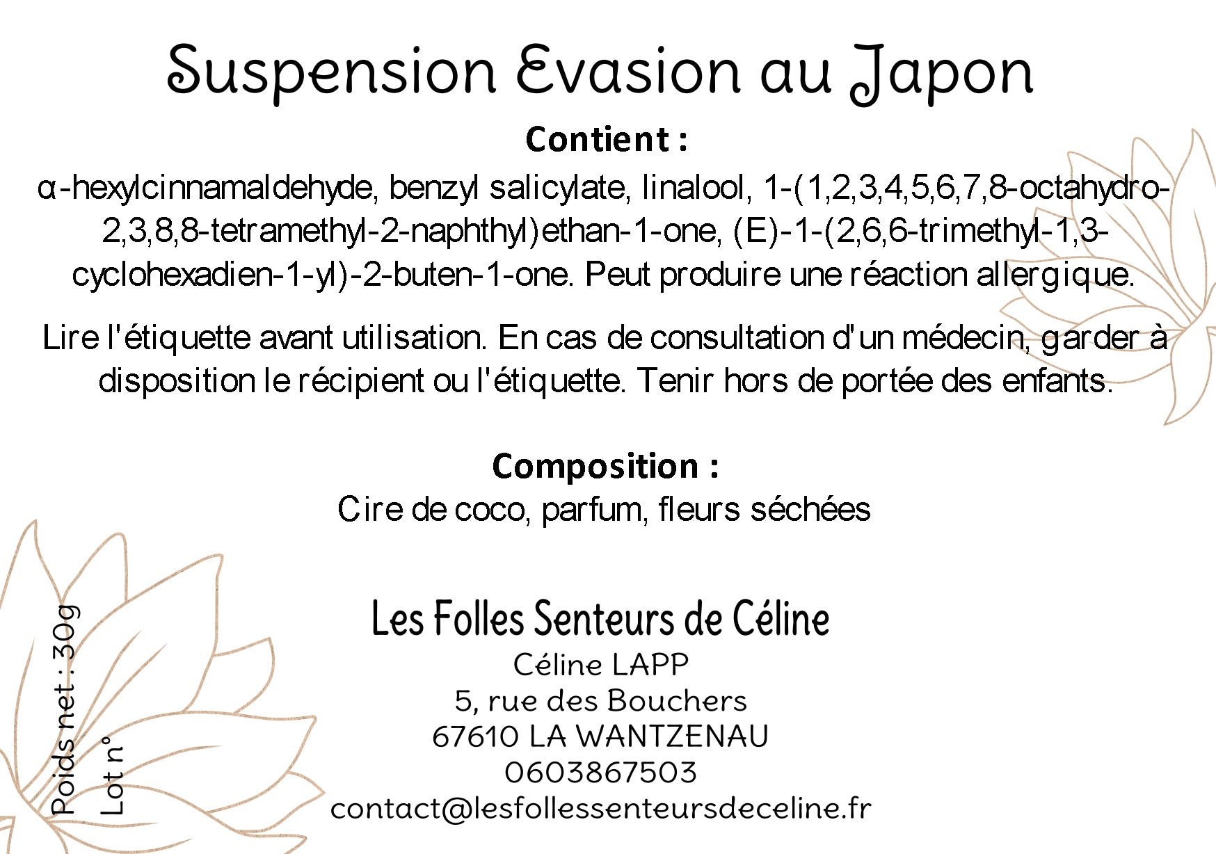 Suspension Évasion au Japon