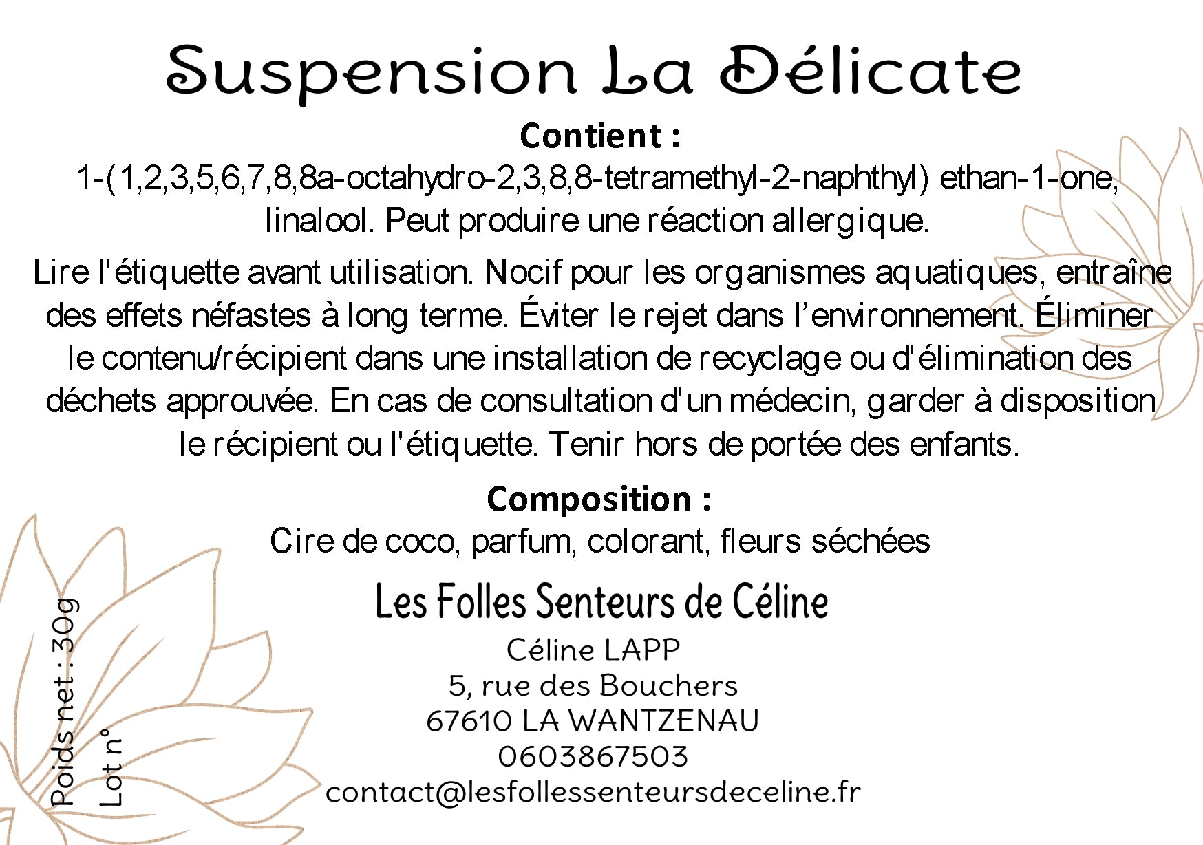 Suspension La Délicate