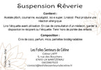 Étiquette CLP suspension Rêverie