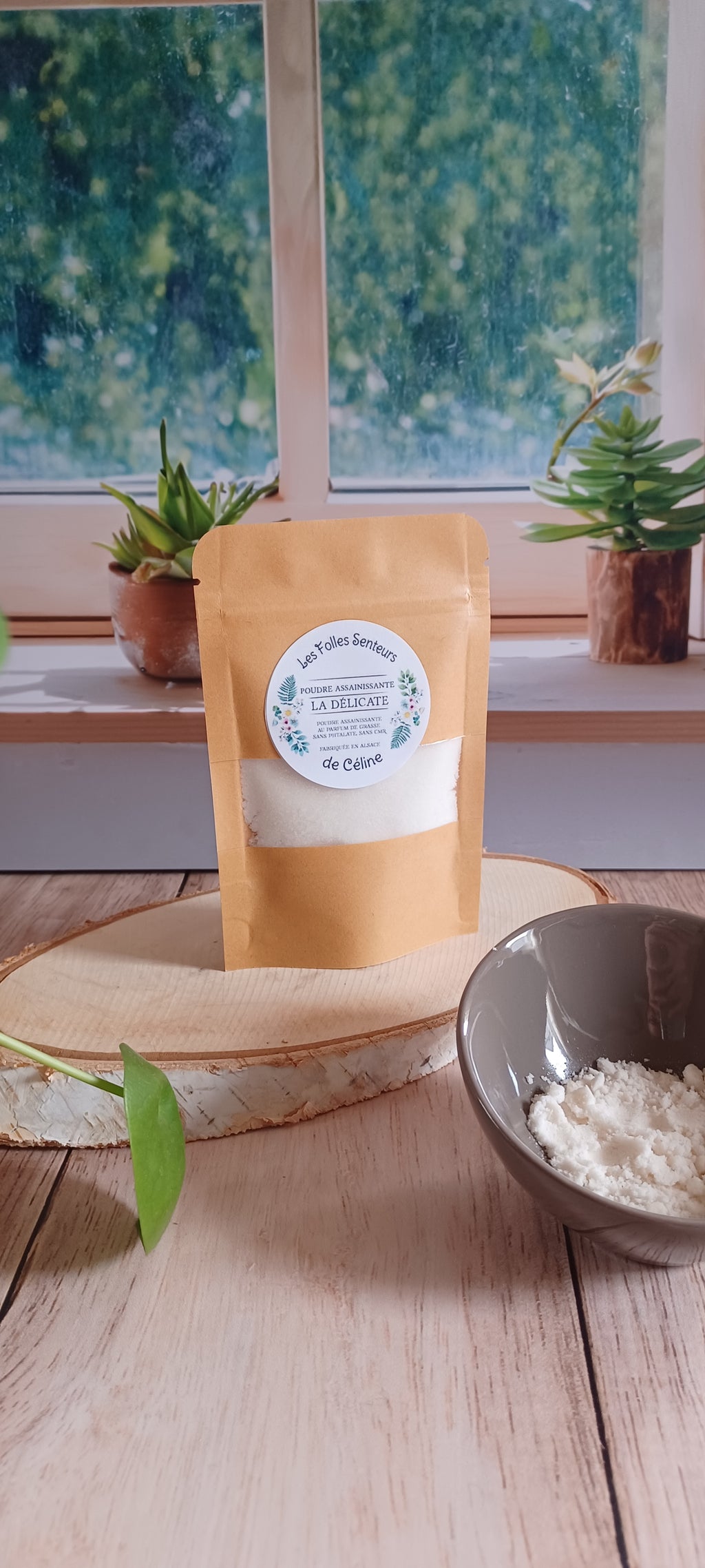 sachets de poudre assainissante parfum Cocooning en 50g